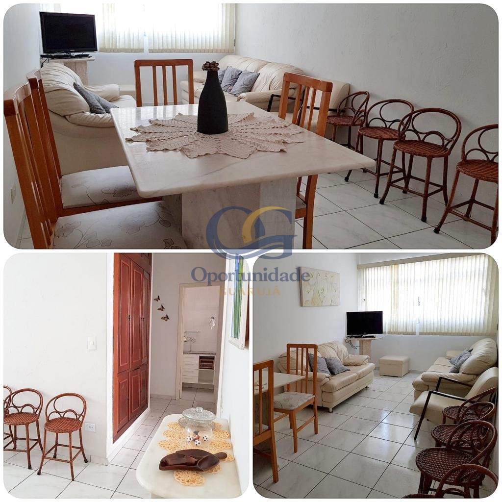Apartamento na Praia do Tombo,  Astúrias - Guarujá - SP
